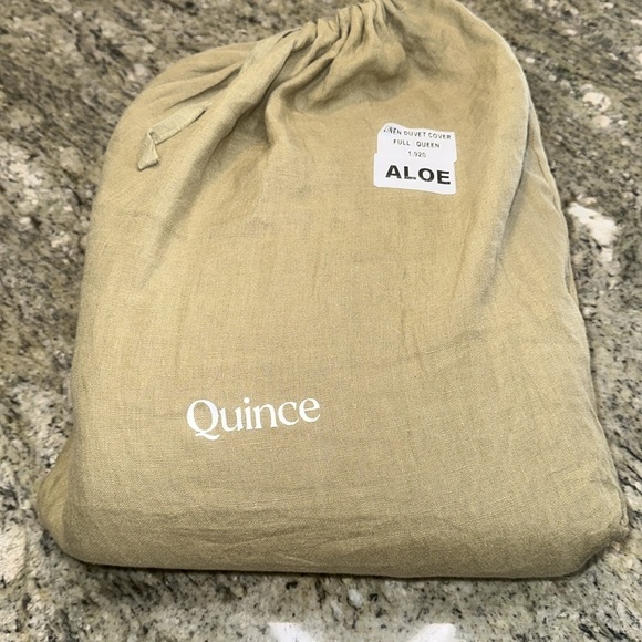 NWOT QUINCE 100% European Flax Linen Duvet Cover Only Full/Queen Aloe 5⭐Reviews - Picture 8 of 9